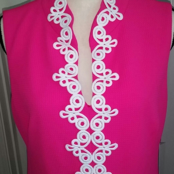 Lace trim sleeveless sheath - Picture 2 of 4